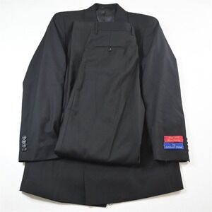 NEW Apollo King 40L 32x38‎ Black Double Breasted Mens Jacket Pants Suit